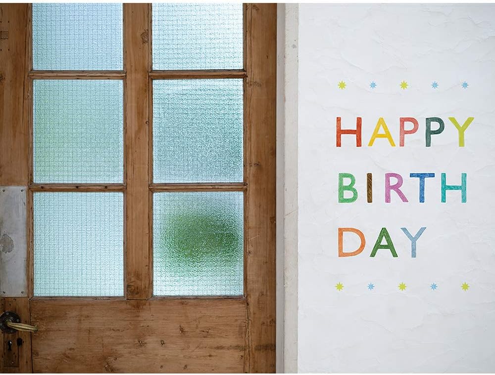 Midori Static Wall Sticker Birthday Pattern Color 84804006