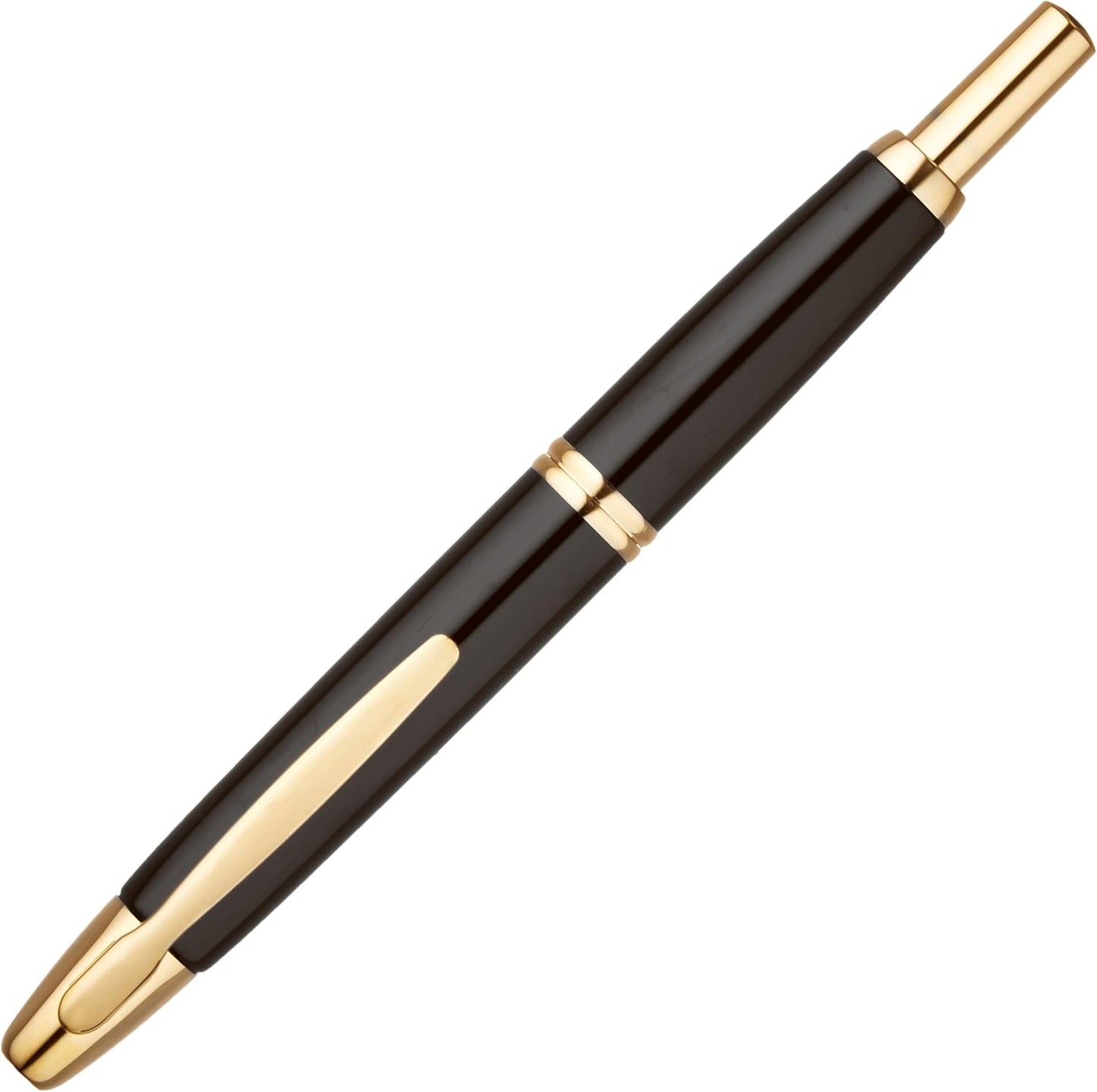 PILOT Fountain Pen Capless, M-Nib, Black Body (FC-15SR-B-M)