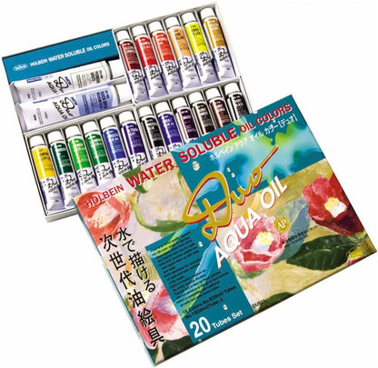 Holbein Duo Aqua Water-Soluble Oil Color Studio Set of 20 20 ml Tubes