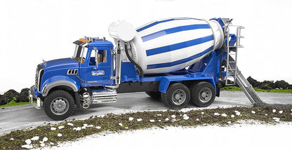 Bruder 02814 Man TGA Cement Mixer Truck, 1:16 Scale: Realistic Construction Toy with Rotating Drum & Crank Handle | Durable ABS Plastic for Indoor, Outdoor, Sand & Snow Play, Made in Germany, Ages 3+