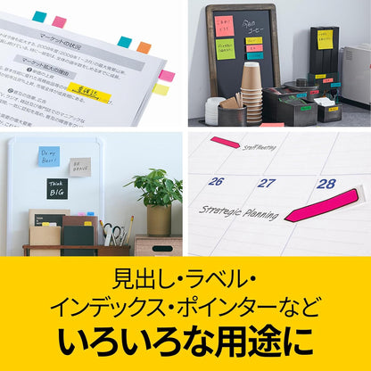 Sumitomo Post-it Jobe transparent slim heading (mixed color) 44mm ?� 6mm 680MSH [1 set]