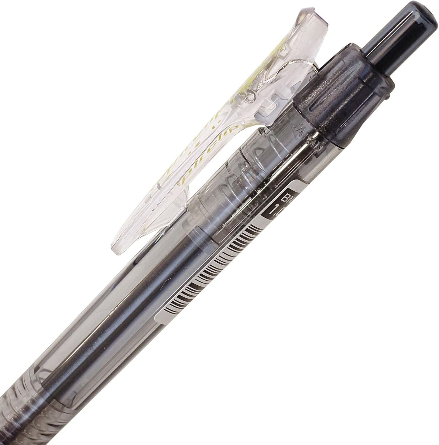ZEBRA Knock Oil-Based Ink Ballpoint Pen, TapliClip, 1.0, Red Ink