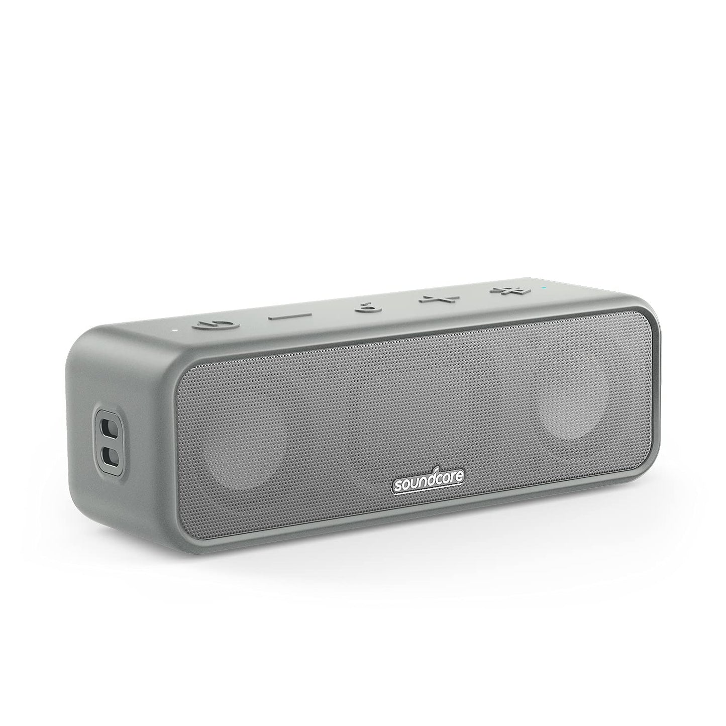 Anker Soundcore 3 Bluetooth スピーカー IPX7 防水 チタニウムドライバー デュアルパッシブラジエーター BassUpテクノロジー アプリ対応 イコライザー設定 USB-C接続 24時間連続再生 PartyCast機能 お風呂 プレゼント ギフト グレー