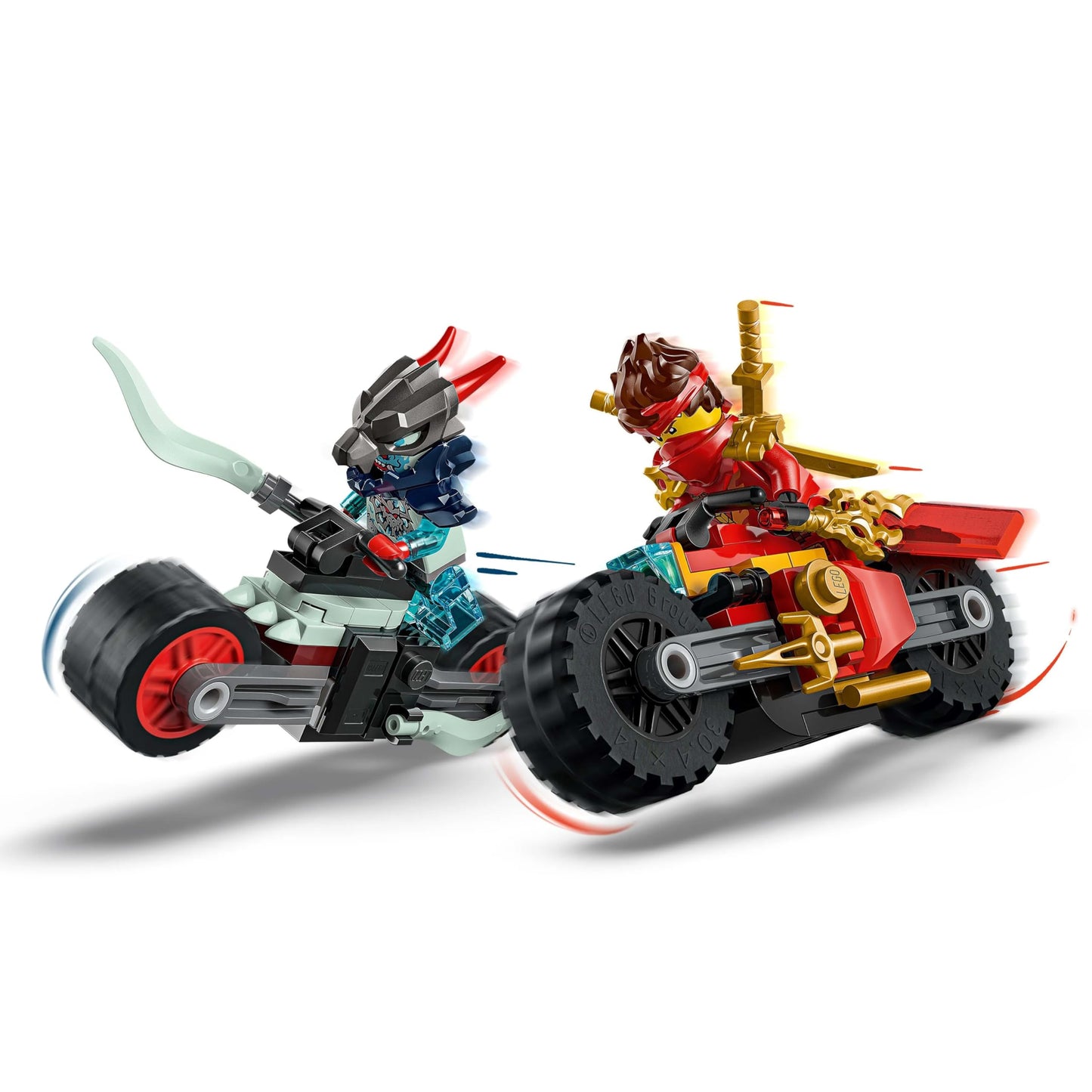 LEGO NINJAGO Kai’s Motorcycle Speed Race Playset with 2 Ninja Bike Toys 71838 Building Blocks Toys for 6+ Gift for Boys and Girls