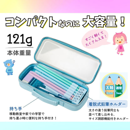 Raymay Fujii FSB1061V Pen Case, Top Liner, Clear, Violet