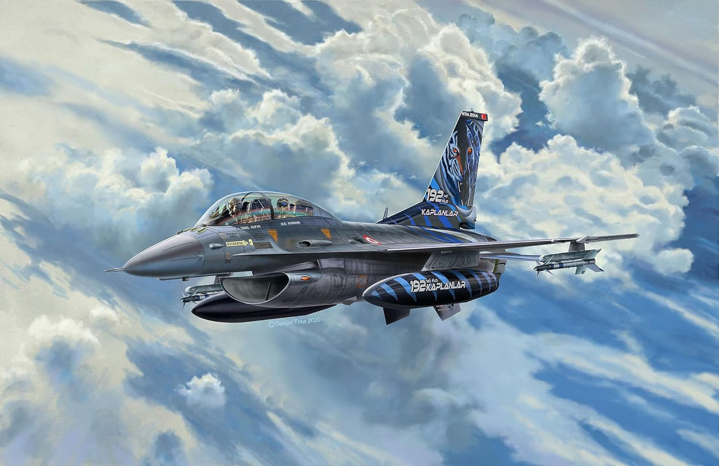Revell 03844 Lockheed Martin F-16D Tigermeet 2014 1:72 Scale Unbuilt/Unpainted Plastic Model Kit