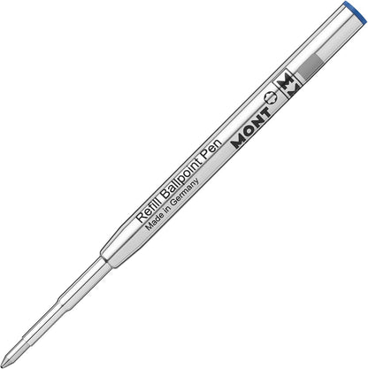 Montblanc Ballpoint Pen Refills (M) Royal Blue 124493 ??? Refill Cartridges with a Medium Tip for Montblanc Ball Pens ??? 2 x Blue Ballpoint Refills