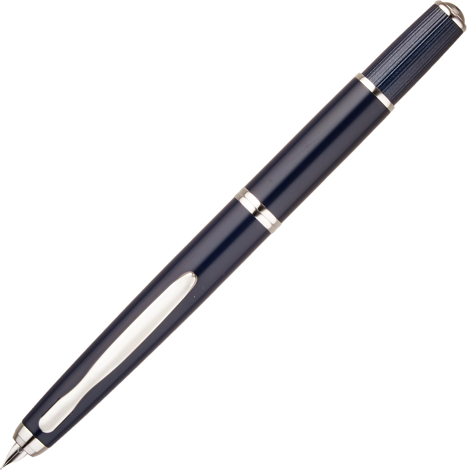 PILOT Fountain Pen Capless Fermo, Dark Blue Body, F-Nib, main image