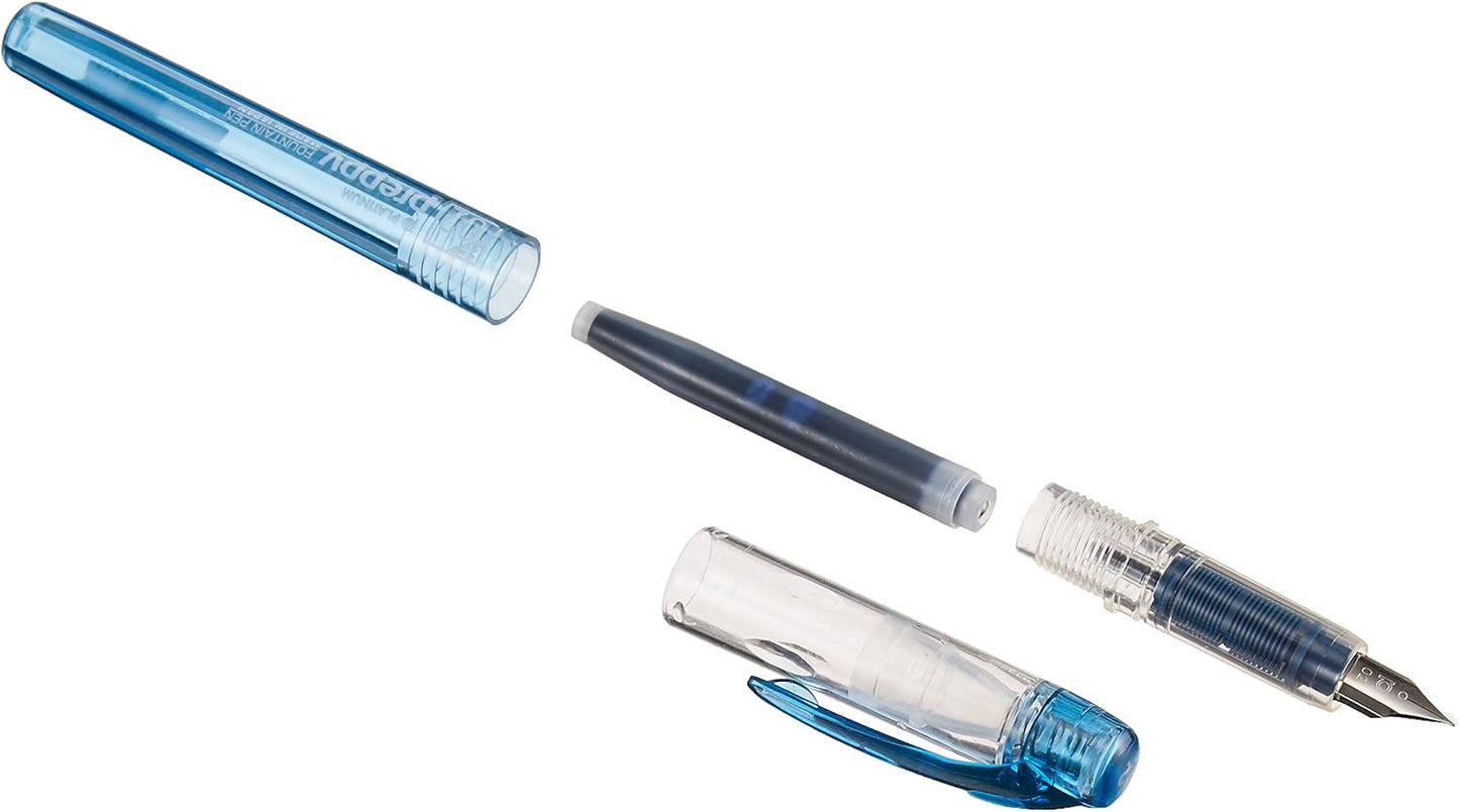 Platinum Preppy Fountain Pen 02 Extra-Fine Nib, Blue Black Ink, alternate view