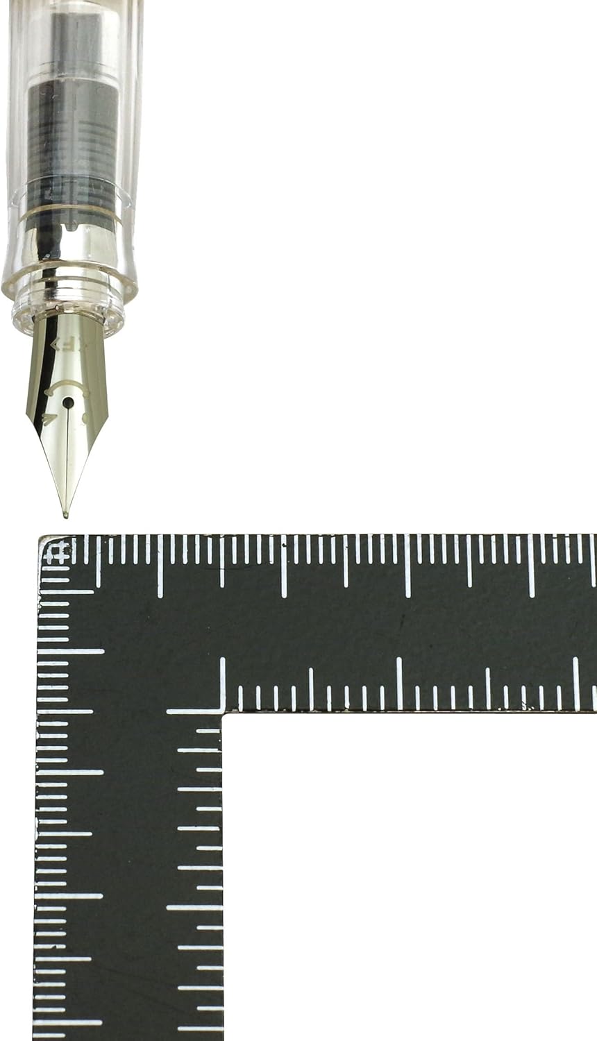 PILOT Kakuno Fine-Nib Fountain Pen, White Body Soft Violet Cap Body (FKA-1SR-SVF) side view