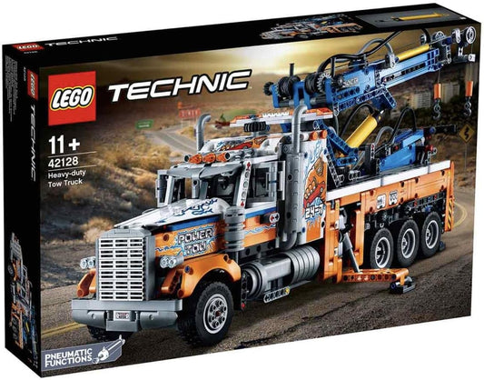 LEGO 42128 Technic Heavy-Duty Tow Truck with Crane Toy for Boys & Girls with Mechanical Functions, Model Building Set, Engineering for Kids Series
