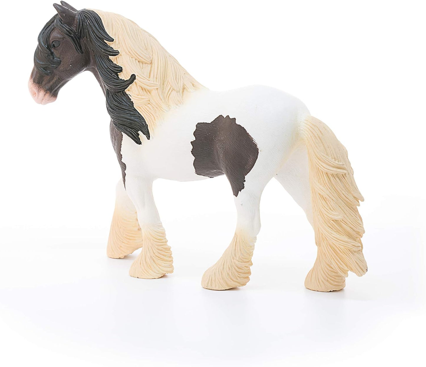 Schleich Farm World Tinker Stallion Horse Figurine - Realistic and Durable Farm Animal Toy Figure with Authentic Details, Fun and Imaginative Play for Boys and Girls, Gift for Kids Ages 3+