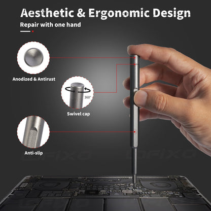 HEARTHFUN Precision Screwdriver Set,Eyeglass Repair kit,Magnetic Screwdrivers Torx,Pentalobe,Triwing Flathead,Phillips All in One Tools Set for iPhone,Switch,Camera,Phone Screen,Watch,Mac,ps4,Xbox one