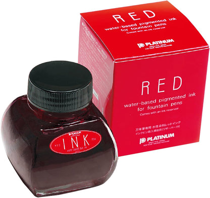 PLATINUM Fountain Pen Bottle Ink 60cc Red INK-1200#2