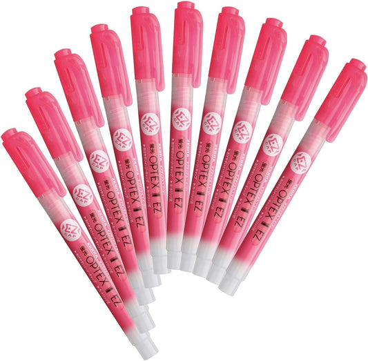 ZEBRA Optex 1 EZ Pink Highlighter, 10 Count B-WKS11-P
