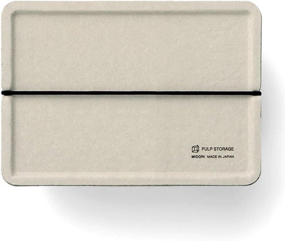 Midori 16097006 Pulp Storage Card Box, Gray