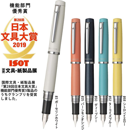 PLATINUM PNS-5000 3-3 Fountain Pen, Procion #3, Porcelain White, Medium Point