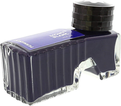 Montblanc Ink Bottle Permanent Blue 107756 ??? Document-Proof Refill Ink in Navy Blue for Fountain Pens, Quills, and Calligraphy Pens ??? 60ml Inkwell