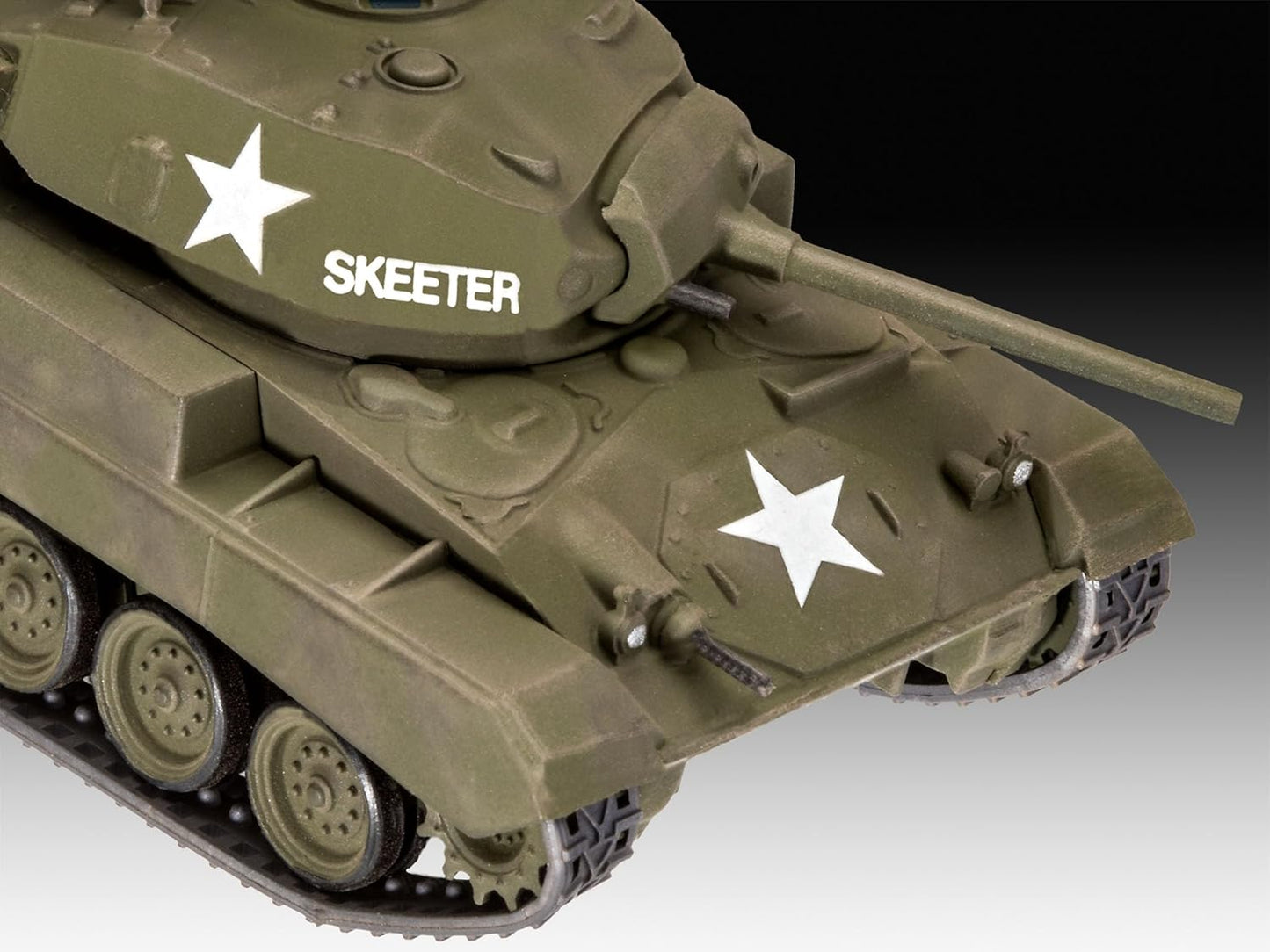 Revell RV03323 M24 Chaffee Plastic Model kit, Unpainted