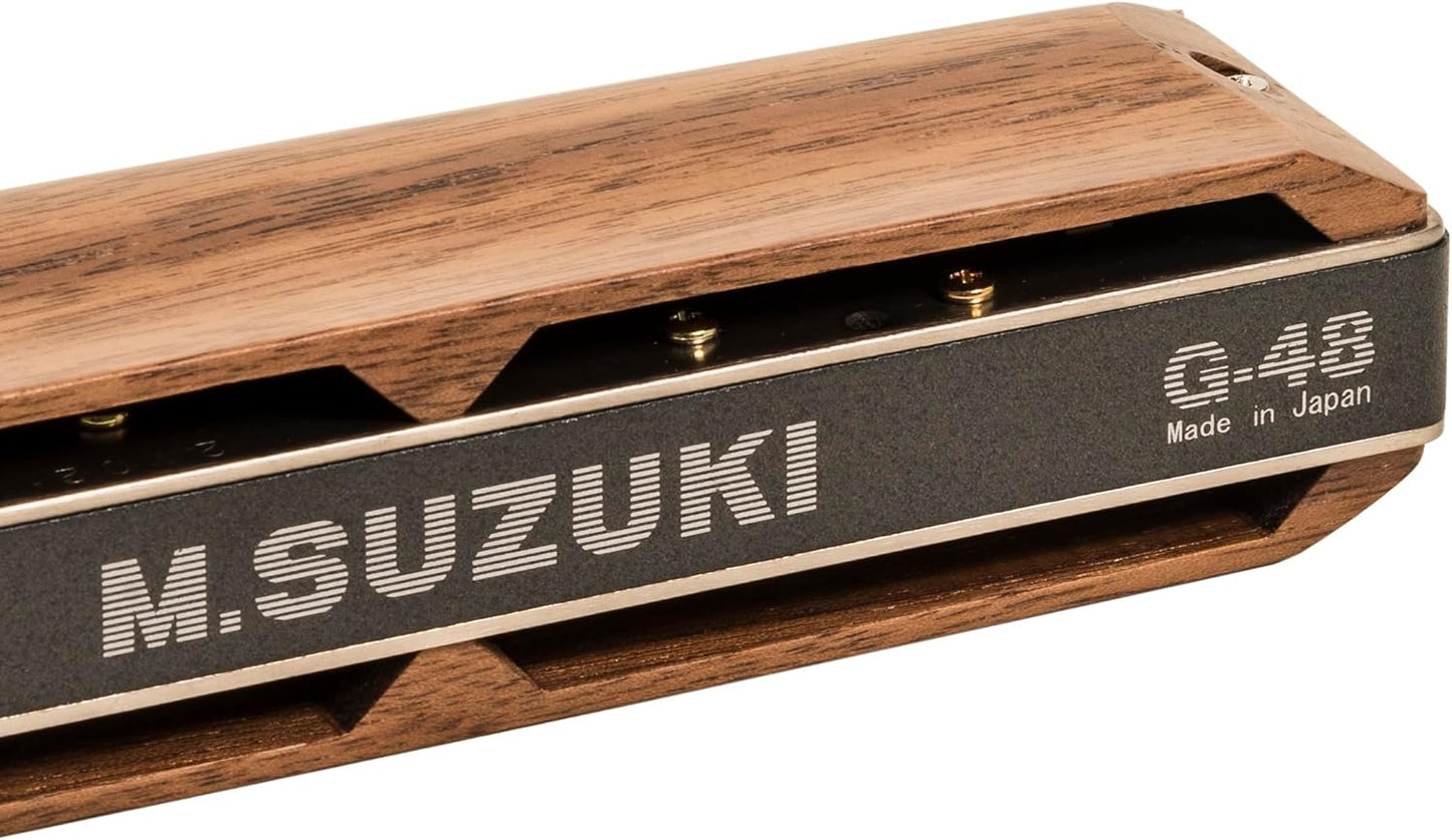 Suzuki G-48W-C Gregoire Maret Signature Harmonica, Wood Cover