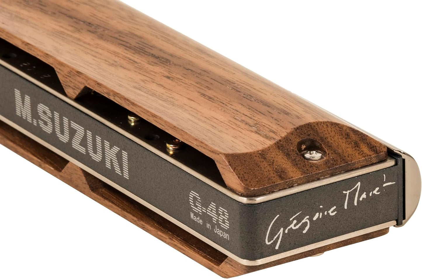 Suzuki G-48W-C Gregoire Maret Signature Harmonica, Wood Cover