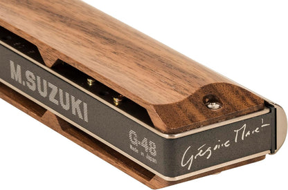 Suzuki G-48W-C Gregoire Maret Signature Harmonica, Wood Cover