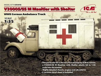 ICM Models V3000S/SS M Maultier Ambulance Truck Vehicle