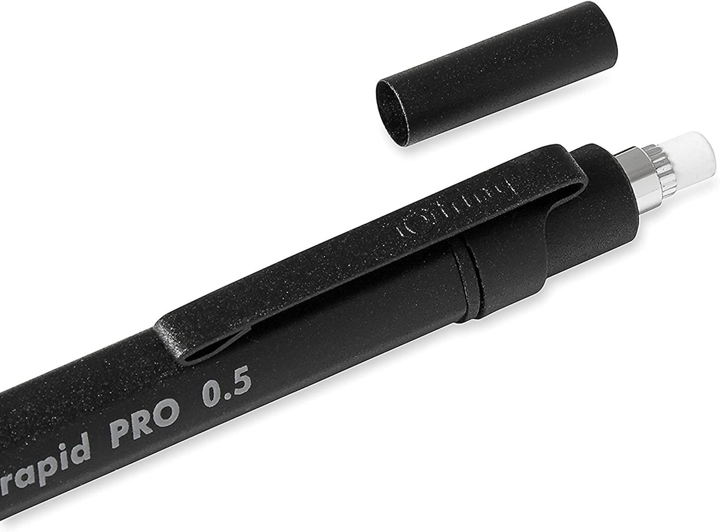 rOtring Rapid Pro Mechanical Pencil, 0.5 mm, Matte Black Finish, Precision Writing and Sketching Instrument with Comfortable Grip