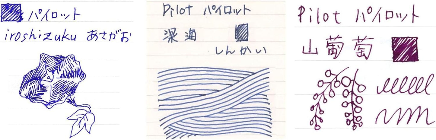 PILOT Iroshizuku Mini Fountain Pen Ink - 15 ml Bottle 3 Colors Set - AS/SNK/YB (Japan Import)