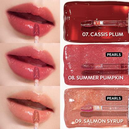 TIRTIR Waterism Tinted Lip Gloss #07 Cassis Plum, 0.14 Fl Oz ??? Kiss Ready Lipgloss, 12H Long Lasting Non Sticky Natural Tinted Glow Korean Multiuse Cheek and Lip Tint for Women gift