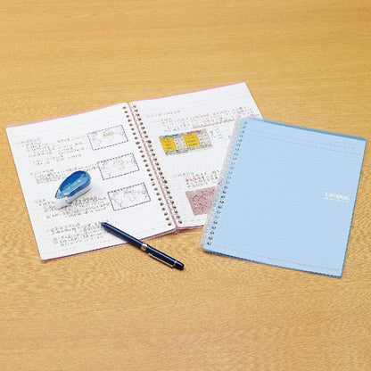 KOKUYO Campus Smart Ring Binder Notebooks, A5, 20 Capacity, 26 Rings, Light Blue, Perfect for Class or Work, Japan Import (RU-SP130LB).