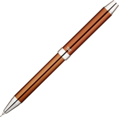 PILOT 2 Plus 1 Evolt 2 Color 0.7mm Ballpoint Multi Pen, 0.5mm Mechanical Pencil, Brown Body (BTHE-1SR-BN)