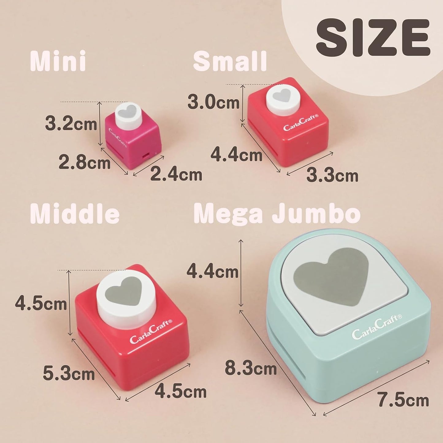 Carl Craft Small Size Craft Paper Punch, Angel (CP-1 Angel)