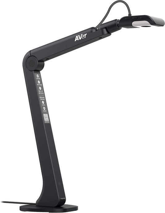 AVer M5 Document Camera - USB Webcam for Remote Video Conferencing - HD for PC, Mac, Chromebook, Zoom, and More - Perfect for Distance Learning, Classroom Teaching, Recording, Working, & More