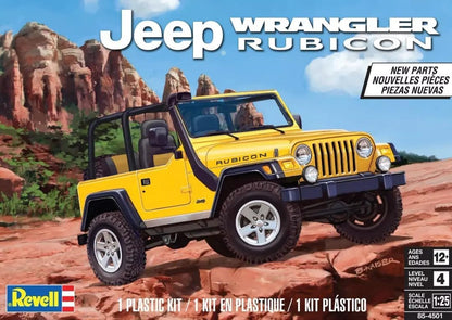 REVELL USA, LLC Plastic Model KIT, Jeep Wrangler Rubicon,12 years old and up Yellow