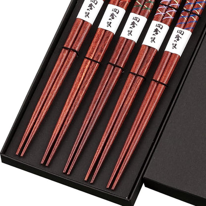 Sunlife 703786 Dyed Wood Mesh 8.9 inches (22.5 cm), Set of 5 Pairs in Black Box
