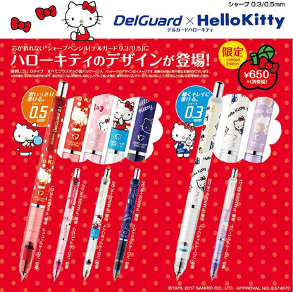 ZEBRA Sanrio"Hello Kitty" Mechanical Pencil DelGuard Series (0.5mm, RED)