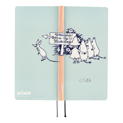 2026 Weekly Planner Jan/April Start – Hobonichi Techo Weeks Moomin To the Outdoor Dance Floor Slim Diary (Left Layout, Japan Import)