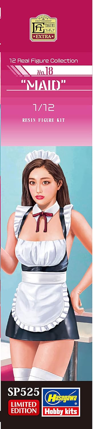 Hasegawa SP525 1/12 Real Figure Collection No. 18 Made Unpainted Resin Kit