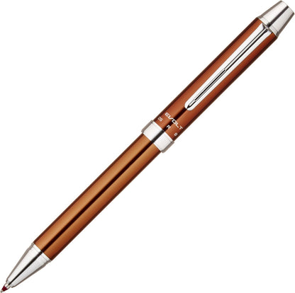 PILOT 2 Plus 1 Evolt 2 Color 0.7mm Ballpoint Multi Pen, 0.5mm Mechanical Pencil, Brown Body (BTHE-1SR-BN)