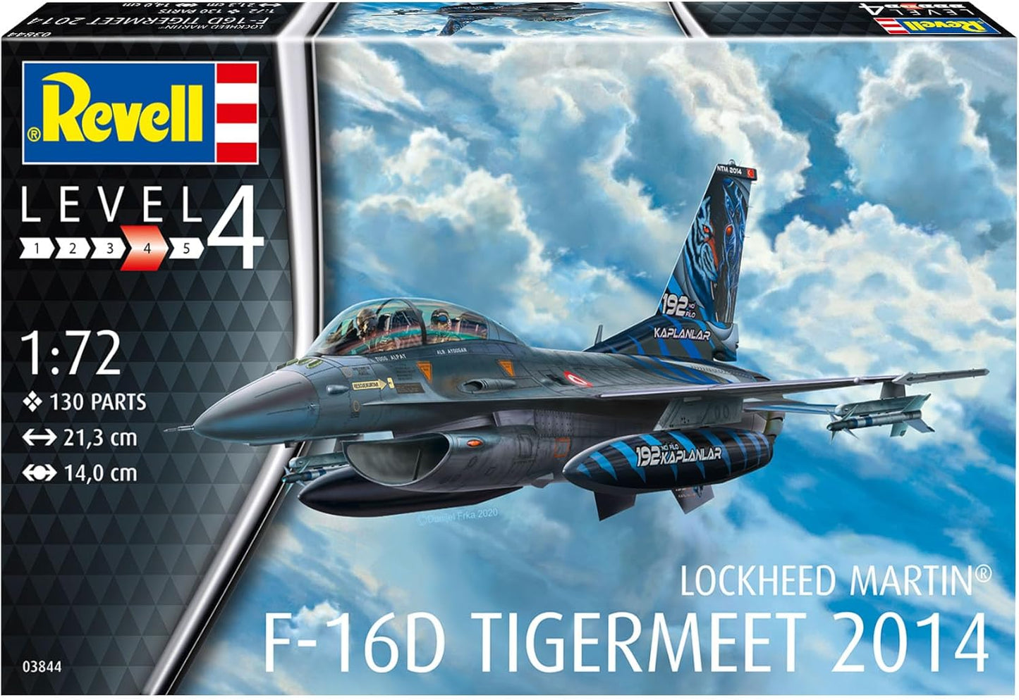 Revell 03844 Lockheed Martin F-16D Tigermeet 2014 1:72 Scale Unbuilt/Unpainted Plastic Model Kit