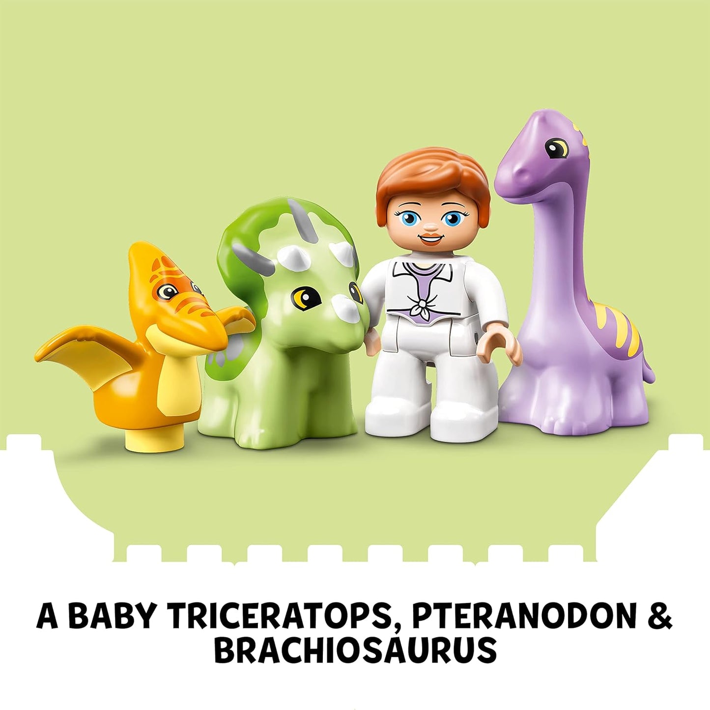 LEGO DUPLO Jurassic World Dinosaur Nursery 10938 Building Toy with 3 Baby Animals;Including a Triceratops, and a Claire Dearing Figure