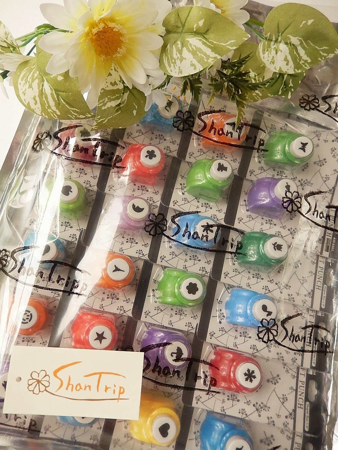 ShanTrip colorful 24 Quai mini craft punch set