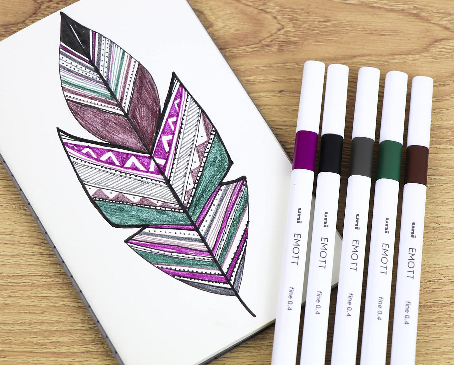 Emott Fineliner Pen Set #3, 10-Colors