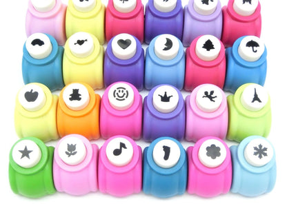 [Seovu~eru] THEOVEL colorful mini craft punch 24 pieces T0289