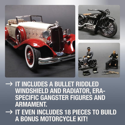 MPC 1932 Chrysler Imperial Gangbusters 1:25 Scale Model Kit