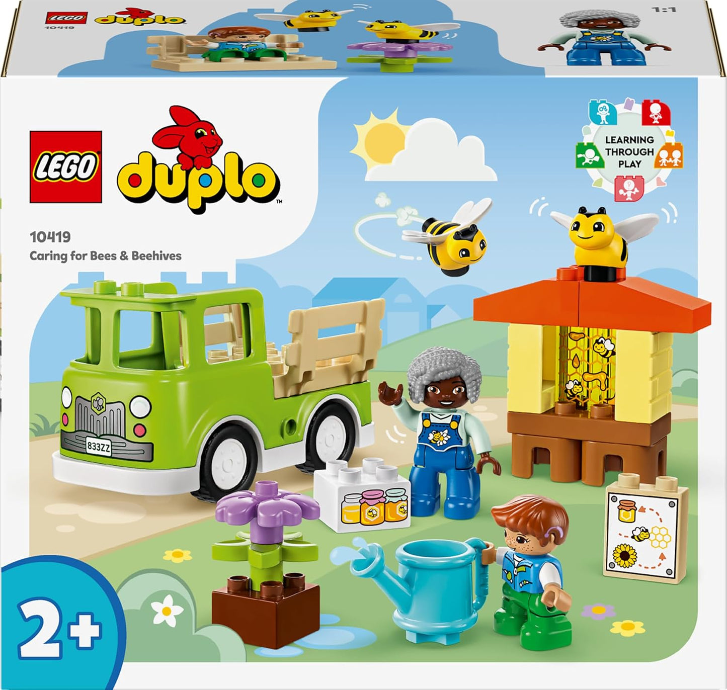 LEGO My City Duplo Bee Care and Beehives, Educational Toy for Boys and Girls, 2 Bee Figures and Truck, Construction Set, Easter Gift for Boys and Girls Ages 2 and Up 10419