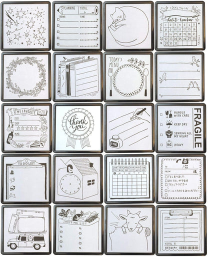 DESIGNPHIL 35392006 Midori Stamp, Infiltration, Hubbit Trucker Pattern