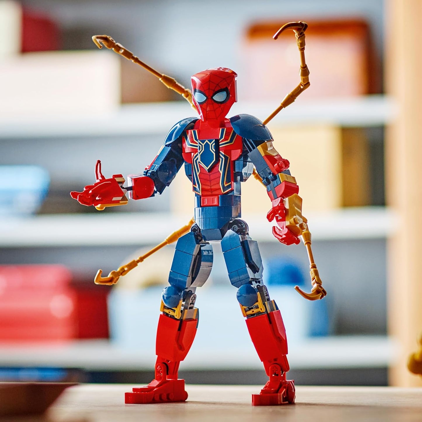 LEGO Marvel Building Figure - Iron Spider-Man, Superhero Toy for Kids, Movable Construction Toy with Armor Building Set, Gift Idea for Boys and Girls from 8 Years 76298