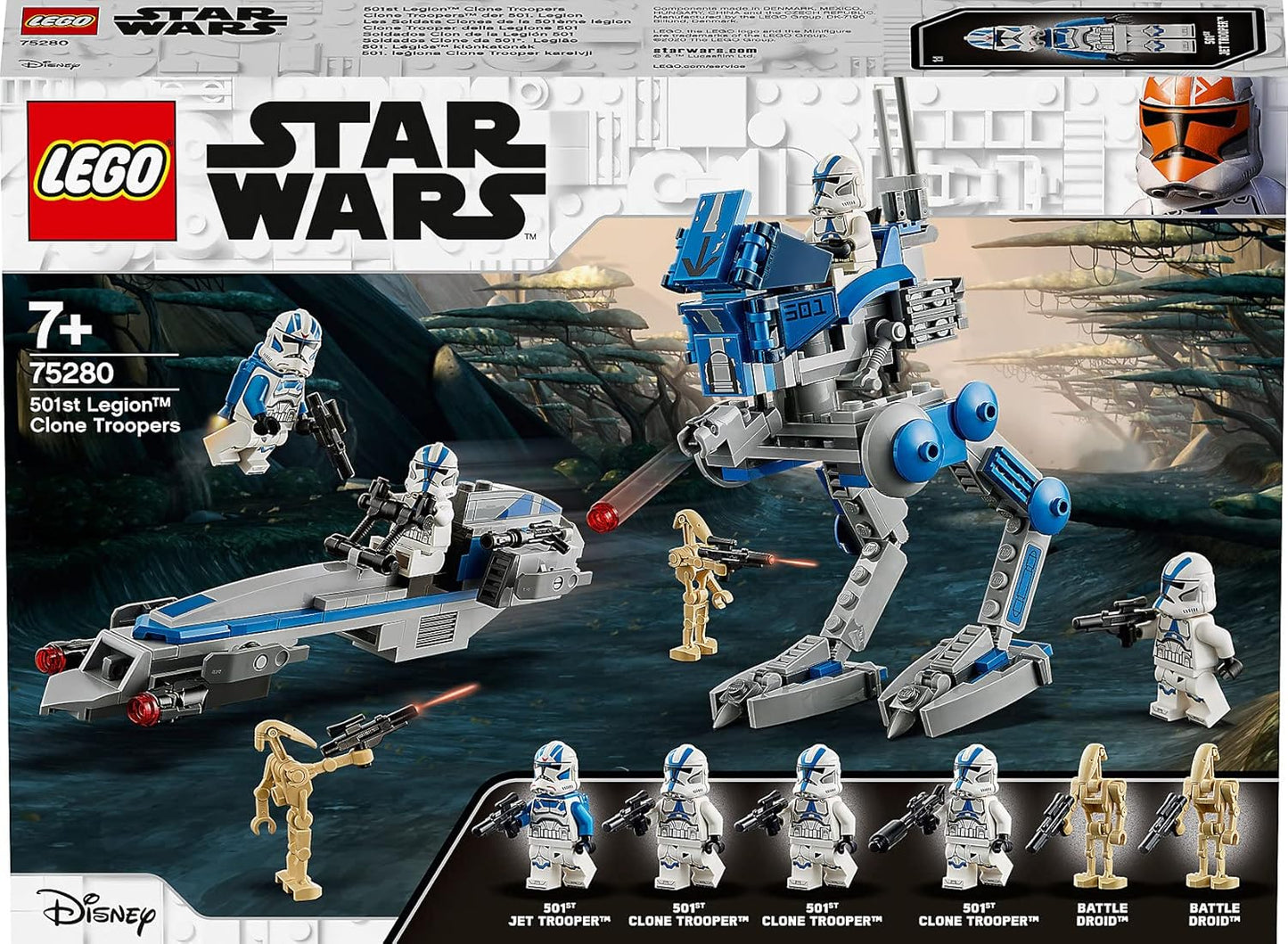 LEGO Star Wars 501st Legion Clone Troopers 75280 Building Kit, Cool Action Set for Creative Play and Awesome Building; Great Gift or Special Surprise for Kids (285 Pieces)